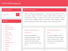 Tablet Screenshot of onlinerecepty.sk
